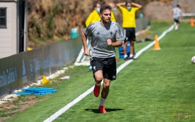 Juan Hernández en un entrenament a Vigo | RC Celta